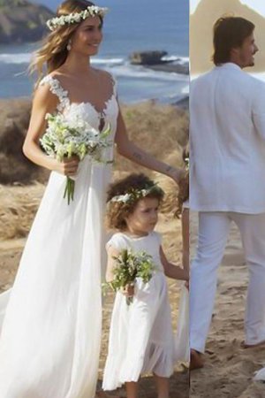 Abito da sposa affascinante a spiaggia sensuale a-line in pizzo lunghi - Foto 2