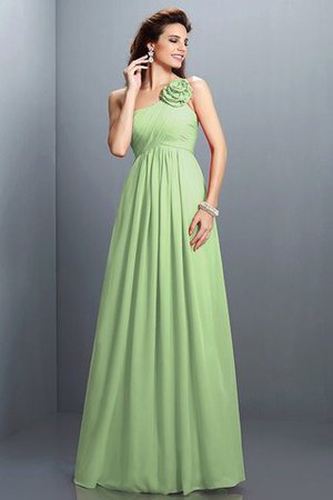 Ärmelloses A Linie Reißverschluss Plissiertes Brautjungfernkleid aus Chiffon - Bild 26