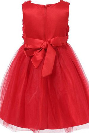 Robe de cortège enfant manche nulle en tulle avec nœud col u profond avec zip - Photo 2