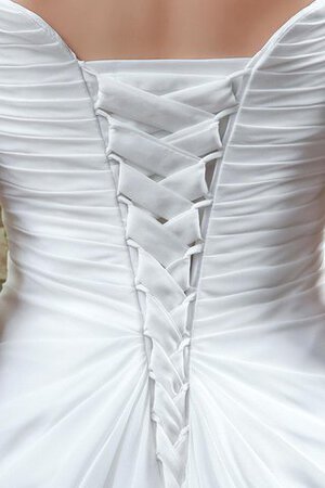 Outdoor keine Taille Perlenbesetztes drapiertes besonderes romantisches Brautkleid - Bild 3