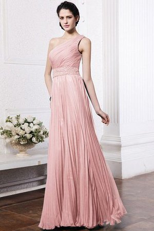 Robe demoiselle d'honneur longue plissage de fourreau avec perle avec chiffon - Photo 20