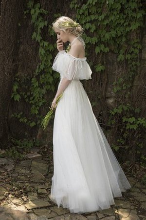 Abito da sposa particolare lunghi lusso meravigliosa senza spalline pudica - Foto 8