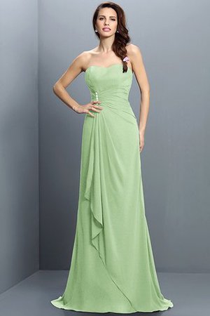 Robe demoiselle d'honneur plissage longue de sirène avec sans manches avec chiffon - Photo 26