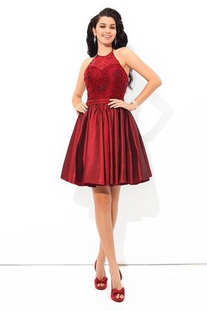 Robe de cocktail de princesse manche nulle dénudé avec zip ligne a - Photo 4