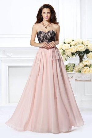 Chiffon Reißverschluss Herz-Ausschnitt Normale Taille Sexy Abendkleid - Bild 1