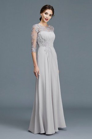 Robe mère de mariée vintage ligne a de lotus de princesse col u profond - Photo 4