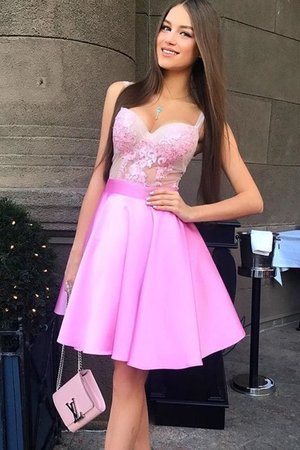 Prinzessin Faszinierend Ärmelloses Jugendweihekleid mit Applikation mit Bordüre - Bild 2