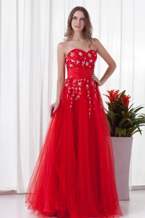 Ärmelloses langes Quinceanera Kleid mit Herz-Ausschnitt - Bild 5