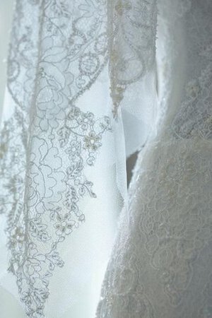 Abito da Sposa Vintage Coda A Strascico Corto favola con Mezze Maniche stravagante in Pizzo - Foto 2