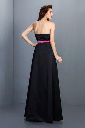 Robe demoiselle d'honneur de princesse avec zip manche nulle jusqu'au sol de bustier - Photo 2