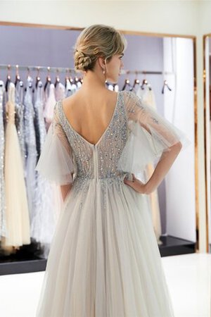 Robe de bal v encolure haute qualité de princesse luxueux romantique - Photo 7