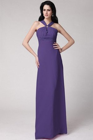 Robe demoiselle d'honneur plissage longue avec chiffon gaine elevé - Photo 24