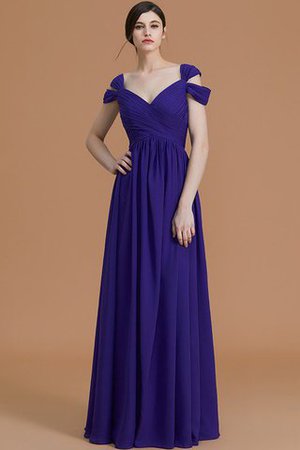 Robe demoiselle d'honneur de princesse avec chiffon ruché epaule nue ligne a - Photo 4