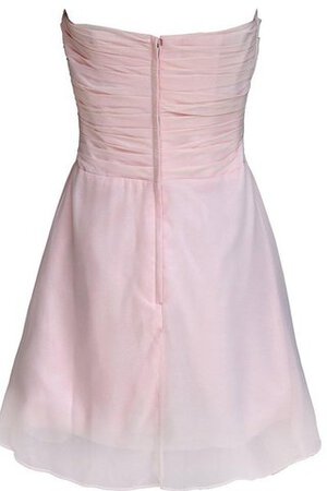 Chiffon Reißverschluss A Linie geschichtes gerüschtes mini Abschlusskleid - Bild 4