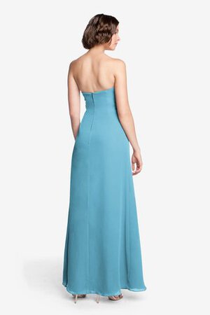 Robe demoiselle d'honneur ruché avec chiffon de bustier longueru au niveau de sol - Photo 5