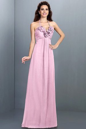 Prinzessin A-Linie Ärmelloses Normale Taille Brautjungfernkleid aus Chiffon - Bild 22