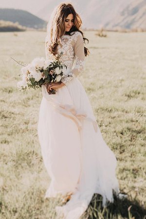 Robe de mariée grosses soldes ligne a avec chiffon fermeutre eclair sage - Photo 2