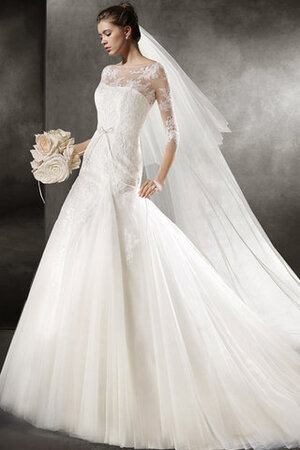 Robe de mariée cordon glamour en satin de princesse textile en tulle - Photo 1