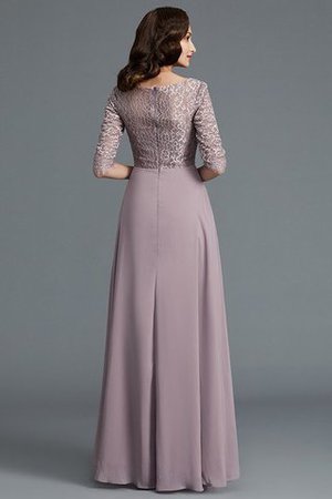 Halbe Ärmeln Ärmelloses Asymmetrisch Brautmutterkleid aus Chiffon mit Natürlicher Taille - Bild 6