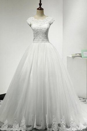 Modesto Vestido de Novia en Encaje de Manga tapada de Manga corta - Foto 1