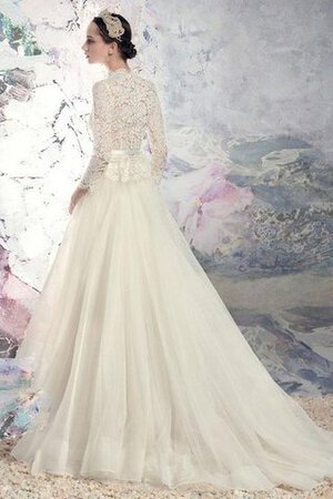 Abito da Sposa a riva in Tulle Semplice Lupetto moda alta bassa - Foto 3