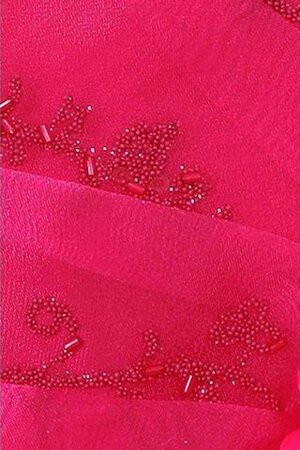 A-Linie Reißverschluss bodenlanges Blumenmädchenkleid aus Tüll mit Applike - Bild 5