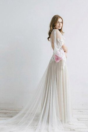 Abito da Sposa Formale E Informale Elegante sexy Senza Maniche in pizzo con Mezze Maniche - Foto 2