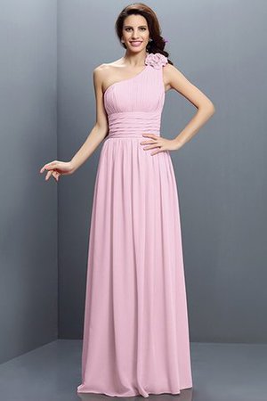 Robe demoiselle d'honneur longue en chiffon au drapée jusqu'au sol fermeutre eclair - Photo 22