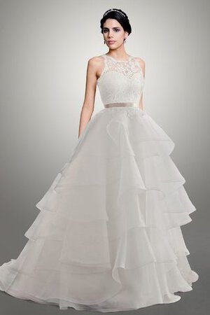 Abito da Sposa con Fusciacca Ball Gown in Taffeta Cuore in Organza A-Line - Foto 1