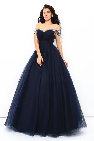 Reißverschluss Duchesse-Linie Normale Taille Anständiges Quinceanera Kleid mit Perlen - Bild 3