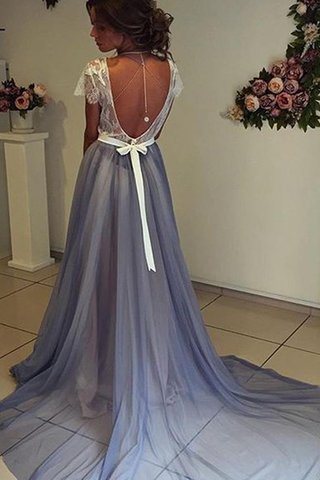 Abito da Ballo moda in pizzo Romantico con Nastro in Chiffon con Fusciacca - Foto 2