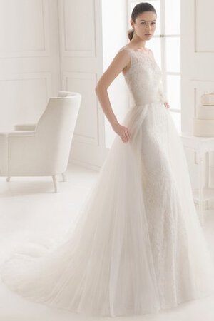 Robe de mariée formelle simple sexy de sirène de col bateau - Photo 1