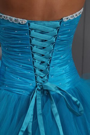 Abito Quinceanera in Tulle Cuore con Increspato A-Line con Increspature Ball Gown - Foto 5