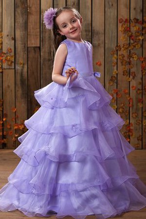 Robe de cortège enfant avec gradins avec fleurs elevé ligne a - Photo 1