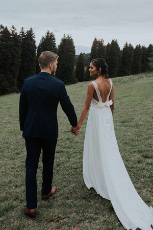 Abito da sposa con ricamo all aperto a-line naturale favola carina - Foto 2