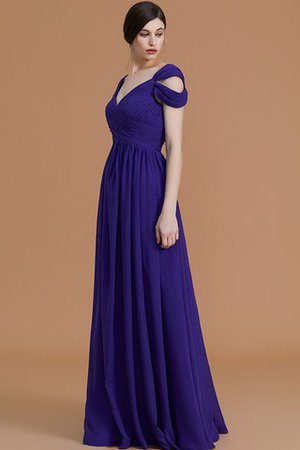 Robe demoiselle d'honneur de princesse avec chiffon ruché epaule nue ligne a - Photo 7