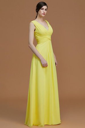 Prinzessin Chiffon V-Ausschnitt Reißverschluss Brautjungfernkleid mit Natürlicher Taille - Bild 6