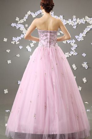 Abito Quinceanera con Perline Ball Gown A-Line in Tulle senza spalline - Foto 2