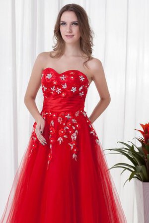 Ärmelloses langes Quinceanera Kleid mit Herz-Ausschnitt - Bild 3