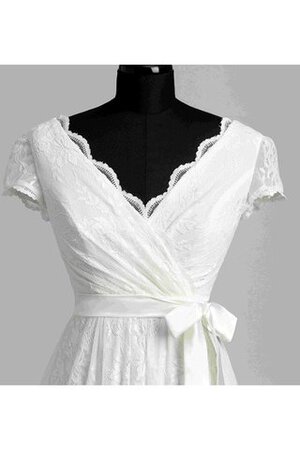 Robe de mariée femme branché facile delicat avec manche épeules enveloppants ligne a - Photo 6