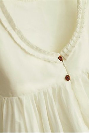 Natürliche Taile Ärmelloses Prinzessin Blumenmädchenkleid mit Rüschen aus Chiffon - Bild 4