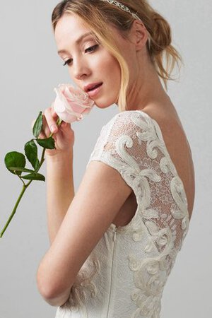 Abito da Sposa A Terra Formale E Informale in pizzo in Pizzo Elegante con Piega - Foto 3