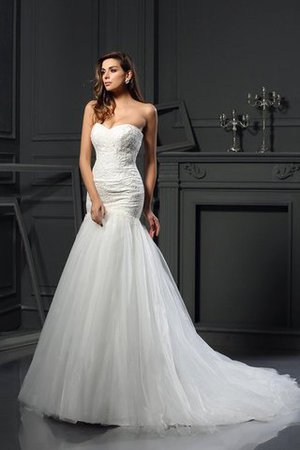 Elegante Vestido de Novia de Corte Sirena de Imperio Cintura de Largo - Foto 1