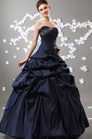 Robe de quinceanera avec perle de mode de bal textile taffetas ornée de bustier - Photo 1