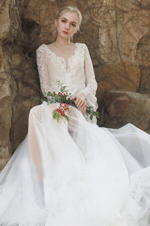 Vestido de Novia de Corte Sirena de Cremallera de Agraciado de Sala - Foto 6