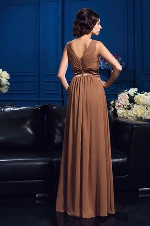 Chiffon Reißverschluss A Linie Plissiertes Prinzessin Brautmutterkleid - Bild 2