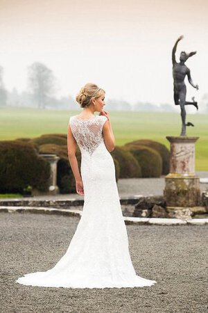 Abito da Sposa conservatore a Spiaggia largo in pizzo Formale E Informale con Bottone - Foto 2