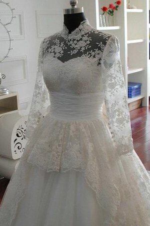 Abito da Sposa Vintage in Taffeta in pizzo lusso con Nastro in Tulle - Foto 3