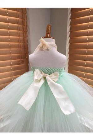 Robe de cortège enfant en tulle de tour de ceinture empire de dos nu de lotus - Photo 2