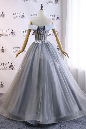 Robe de bal de princesse textile en tulle distinctif cordon de bustier - Photo 3